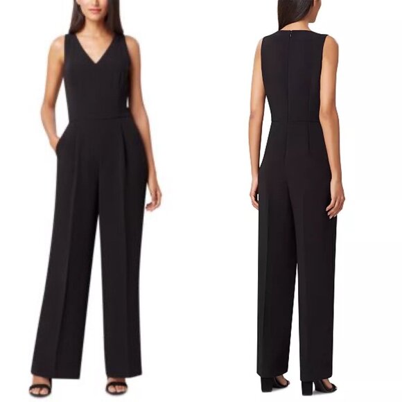 Women's Tahari ASL's Tuxedo black Jumpsuit, size 12 - Picture 1 of 16